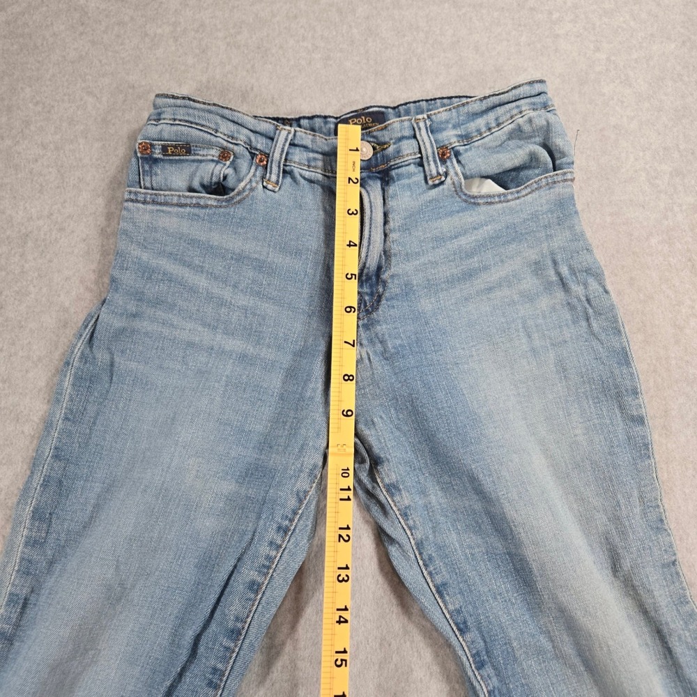 Polo Ralph Lauren Hampton Straight Jeans Light Wash Blue Denim Boys Size 14 - Picture 9 of 10